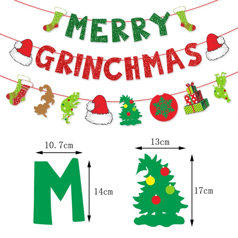 Christmas Theme Decor - Bunting/Cake Toppers