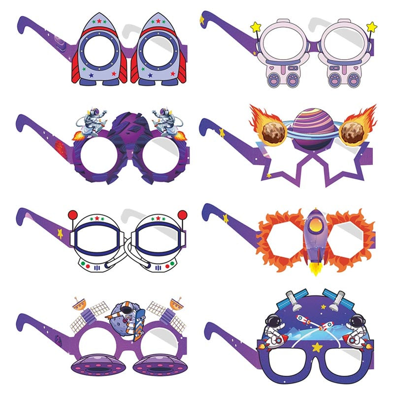 Purple Planet Theme Happy Birthday Decor︱Bunting Banner, Hanging Swirl, Cake Toppers, Planet Garland