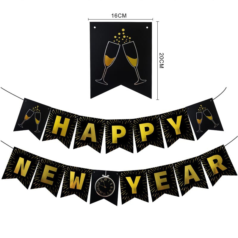 Happy New Year Honeycomb ball Decor - Bunting/Cake Toppers