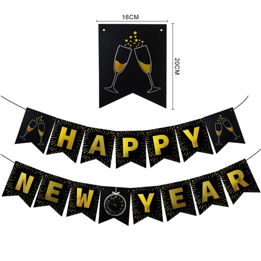 Happy New Year Honeycomb ball Decor - Bunting/Cake Toppers
