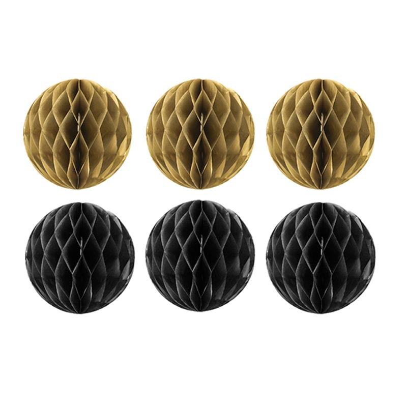 Happy New Year Honeycomb ball Decor - Bunting/Cake Toppers