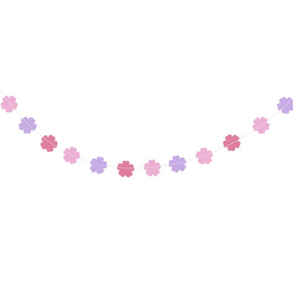Girl's Butterfly Happy Birthday Decor︱Bunting Banner, Butterfly Hanging Swirl, Circle Dots Garland