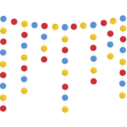 Colorful Happy Birthday Honeycomb Ball Decor︱Bunting Banner, Stars Hanging Swirl, Pennant Banner Flag
