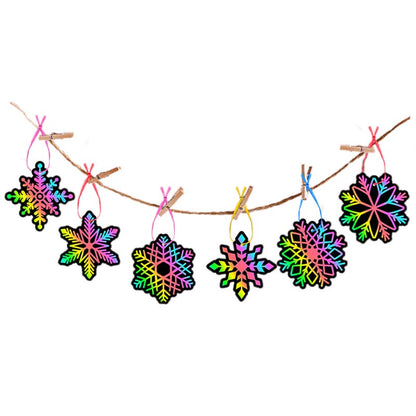 DIY Snowflake Bunting 48Pcs