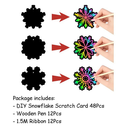 DIY Snowflake Bunting 48Pcs