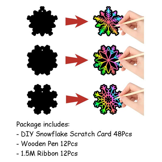 DIY Snowflake Bunting 48Pcs