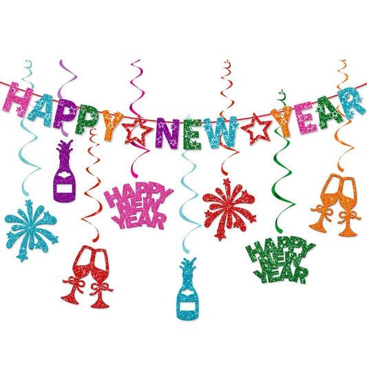 Shiny Happy New Year Bunting #1
