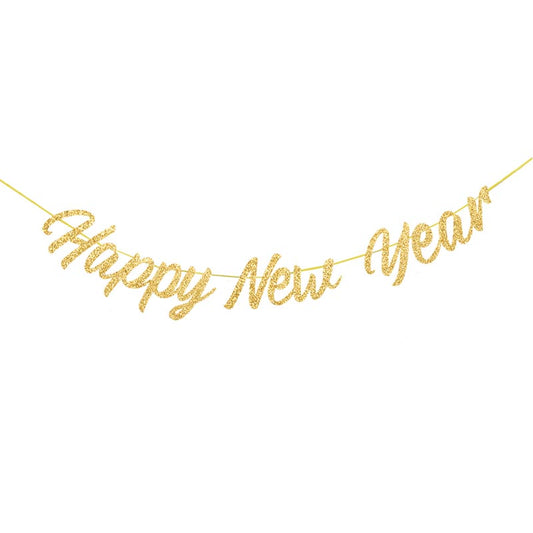 Shiny Happy New Year Bunting #4 GOLD