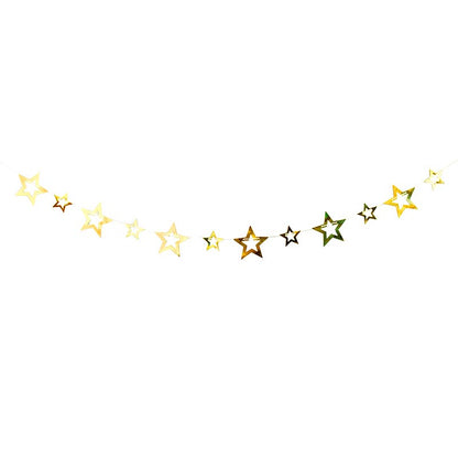 Shiny Stars Bunting #13 GOLD