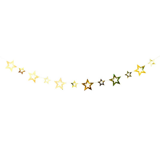 Shiny Stars Bunting #13 GOLD