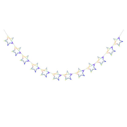 Shiny Stars Bunting #17 COLORFUL SILVER