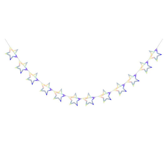 Shiny Stars Bunting #17 COLORFUL SILVER