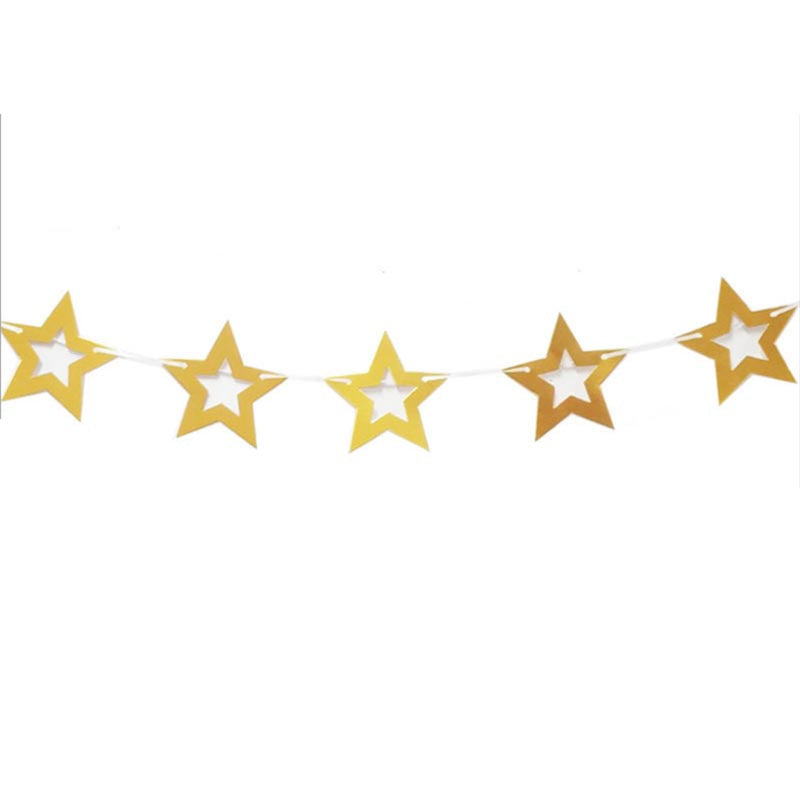 Shiny Stars Bunting #4 GOLD