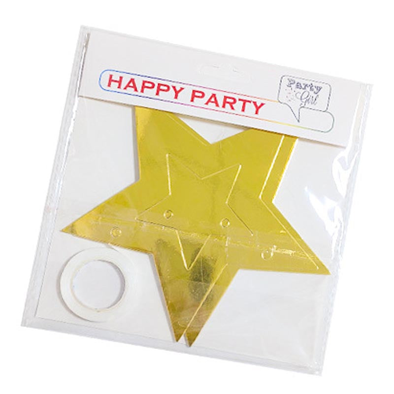 Shiny Stars Bunting #9 GOLD