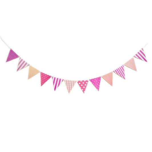 Pennant Flag Bunting #10 PINK