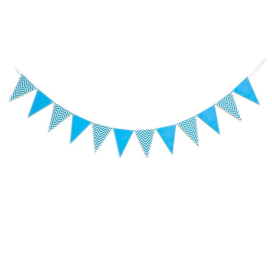Pennant Flag Bunting #11 BLUE
