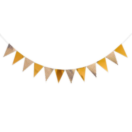 Pennant Flag Bunting #5  GOLD
