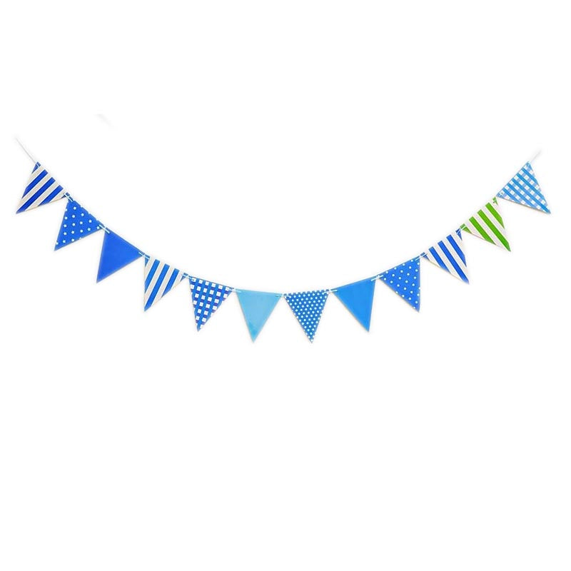 Pennant Flag Bunting #9  BLUE