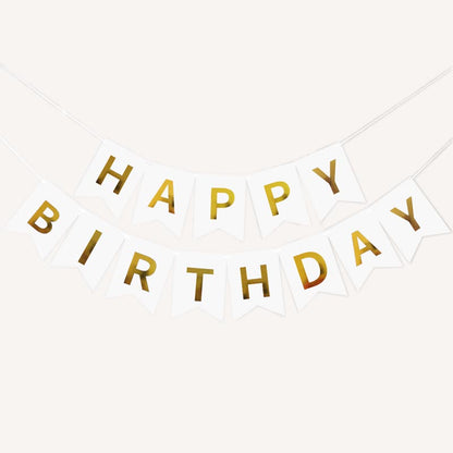 Happy Birthday Bunting 16x20cm Letter Birthday Banner Decorations