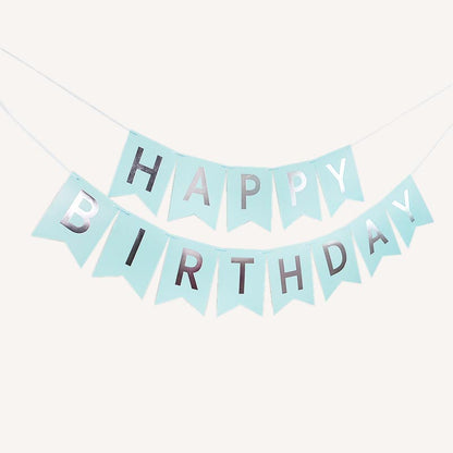 Happy Birthday Bunting 16x20cm Letter Birthday Banner Decorations