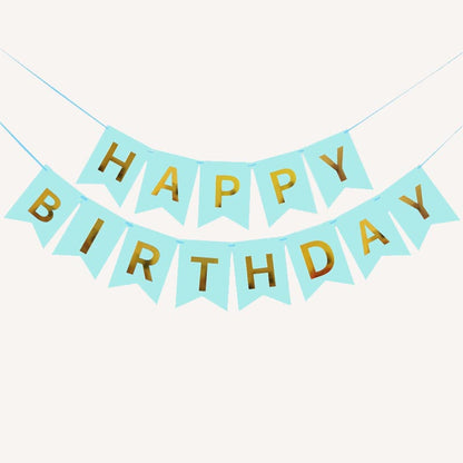 Happy Birthday Bunting 16x20cm Letter Birthday Banner Decorations