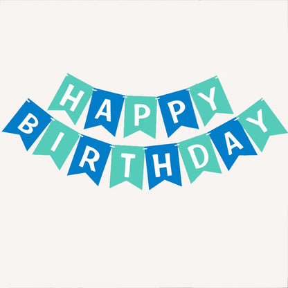 Happy Birthday Bunting 16x20cm Letter Birthday Banner Decorations