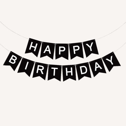 Happy Birthday Bunting 16x20cm Letter Birthday Banner Decorations