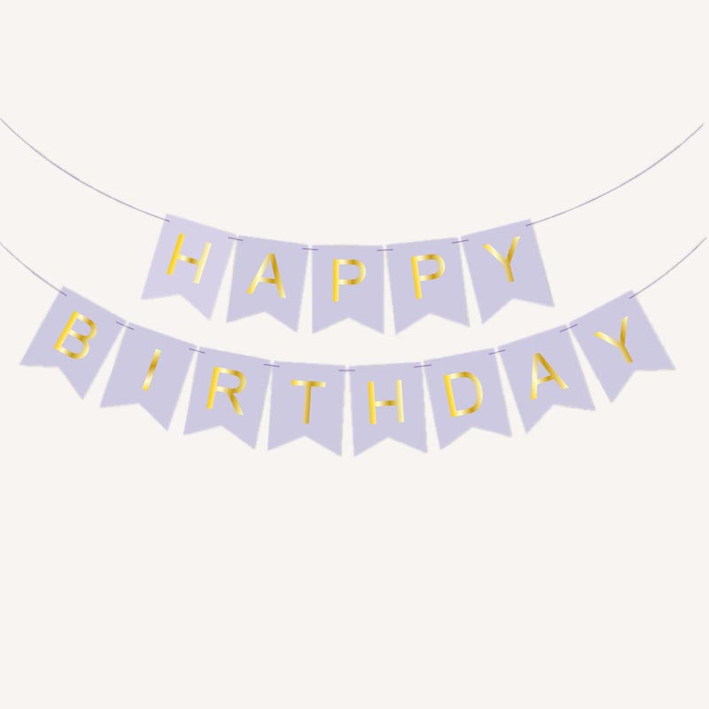 Happy Birthday Bunting 16x20cm Letter Birthday Banner Decorations