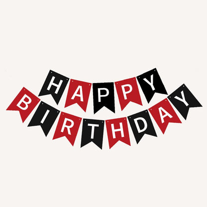 Happy Birthday Bunting 16x20cm Letter Birthday Banner Decorations
