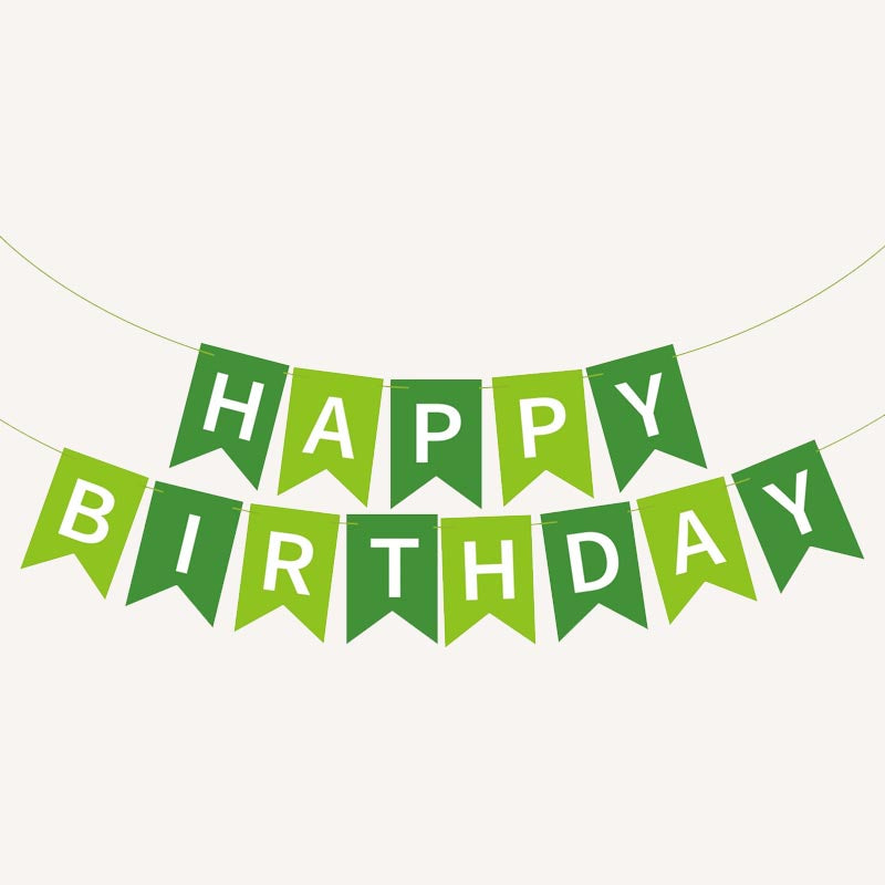 Happy Birthday Bunting 16x20cm Letter Birthday Banner Decorations