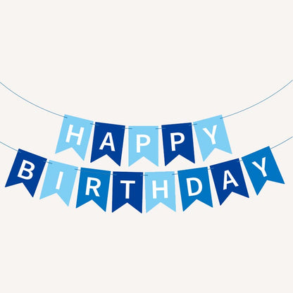 Happy Birthday Bunting 16x20cm Letter Birthday Banner Decorations