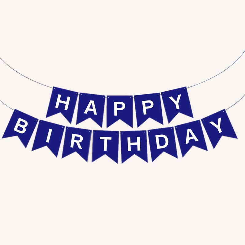 Happy Birthday Bunting 16x20cm Letter Birthday Banner Decorations