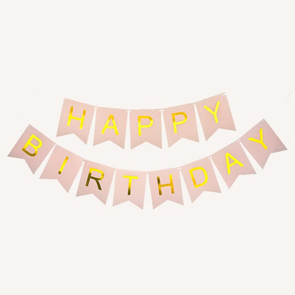 Happy Birthday Bunting 16x20cm Letter Birthday Banner Decorations
