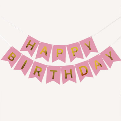 Happy Birthday Bunting 16x20cm Letter Birthday Banner Decorations