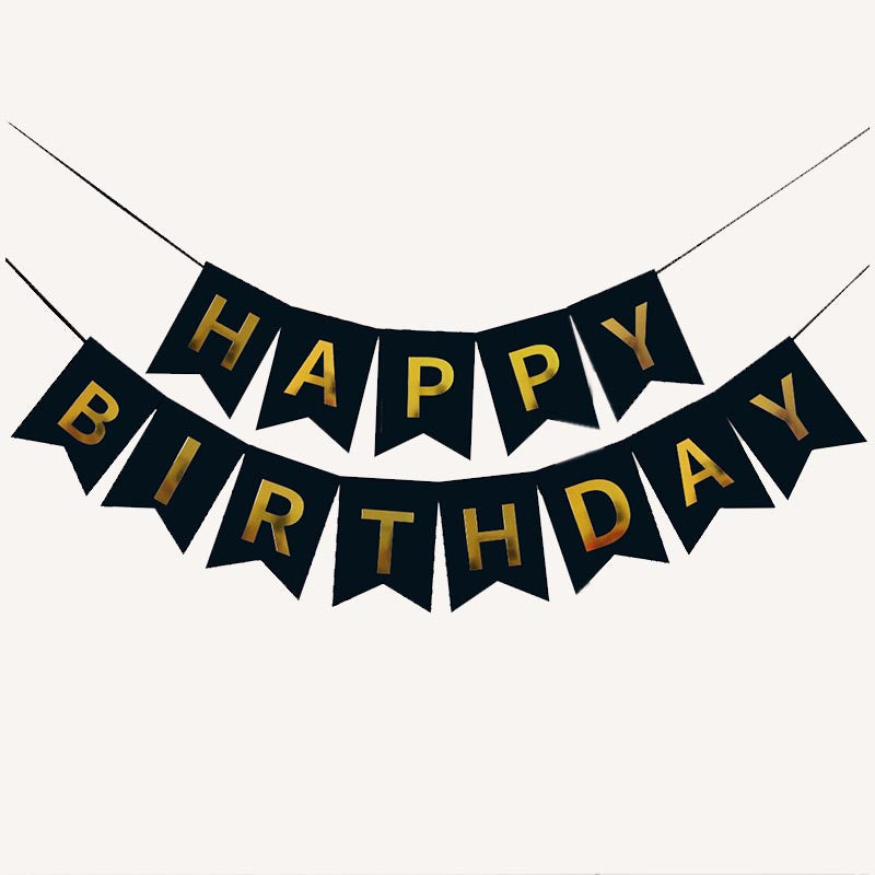 Happy Birthday Bunting 16x20cm Letter Birthday Banner Decorations