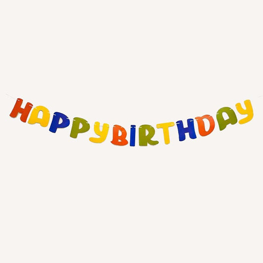 Happy Birthday Bunting #28 Letter Birthday Banner Decorations