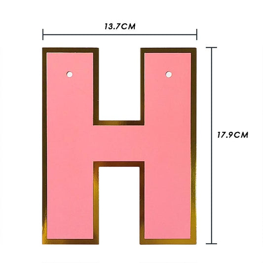 Happy Birthday Bunting #38 Letter Birthday Banner Decorations
