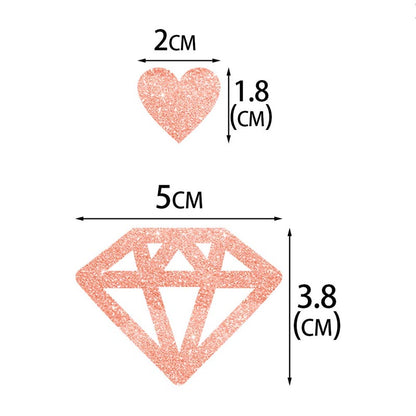 2D Diamond Hanging Decorations 4M  GOLD
