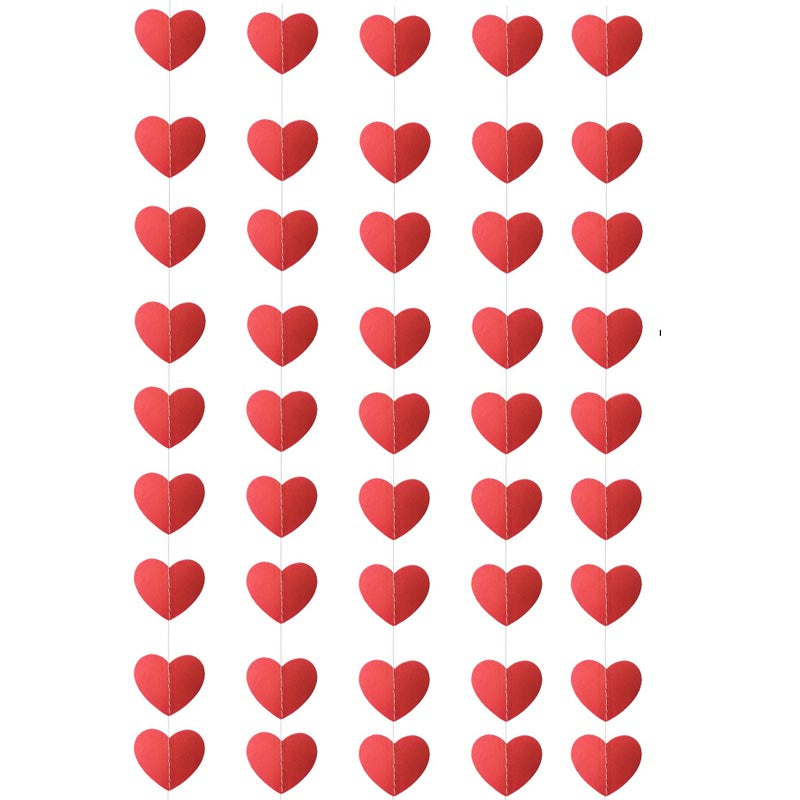 Red Heart Hanging Decoration 2M