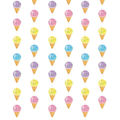 Ice-Cream Hanging Decorations 6Pcs