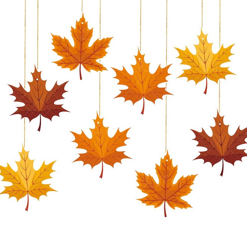 Maple Leaf Hanging Decorations 16Pcs