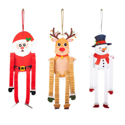 Santa Claus/ Reindeer/ Snowman Hanging Decorations One Set 3Pcs