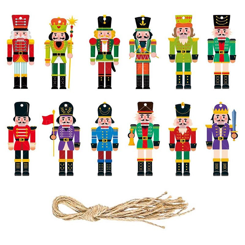 Nutcracker Ornaments 24 Pcs