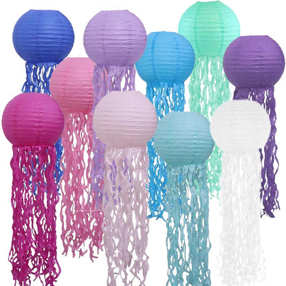 25cm Jelly Fish Paper Lantern 6Pcs  (Choose Your Own)