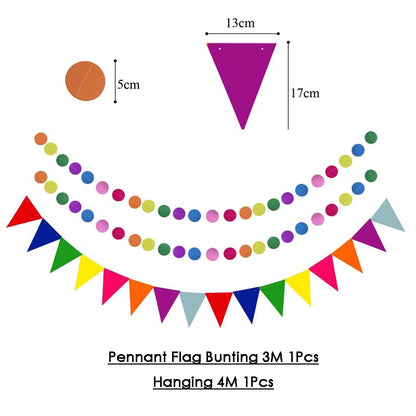 Paper Fans Decoration Set 20Pcs  MULTICOLORS