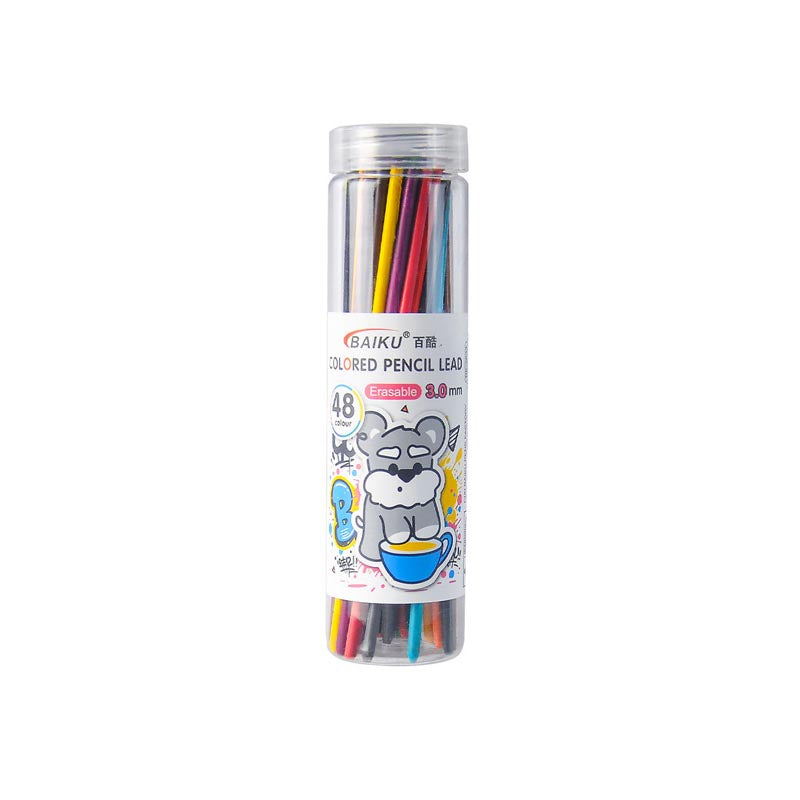 Erasable Colored Pencils Set 12 Colors 3.0mm Pencil Lead (No need to sharpen the pen)