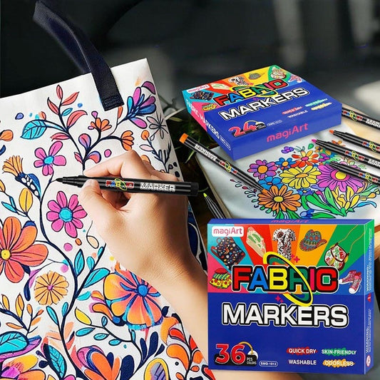 Fabric Markers DIY Works of Art 12/24/36 Colors