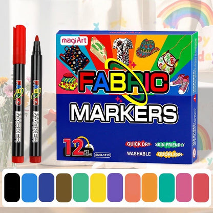 Fabric Markers DIY Works of Art 12/24/36 Colors