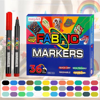 Fabric Markers DIY Works of Art 12/24/36 Colors