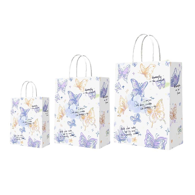 Butterfly Pattern Paper Gift Bag